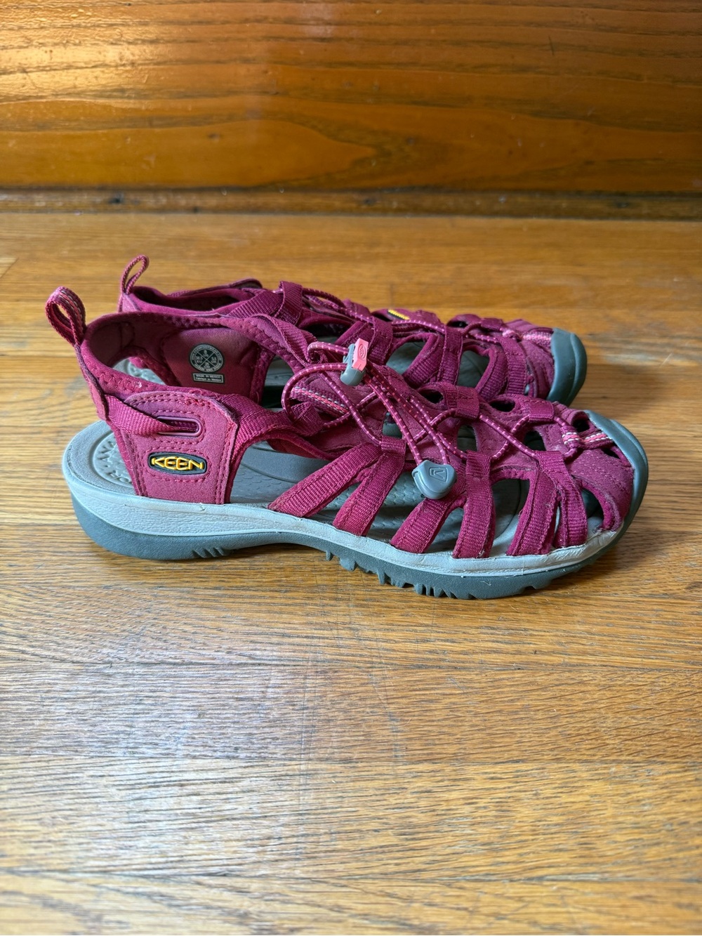 KEEN Women's Burgundy Strappy Outdoor Sandals